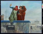 Dante und Vergil überqueren die Berliner Mauer