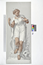 Füllstücke mit Personifikationen Amerikas, Asiens und Afrikas aus dem Dekor "Les Cinq Parties du Monde"