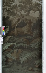 Bildtapeten (Bahn 4, 5 und 6) aus dem Dekor "Les Fables de La Fontaine"