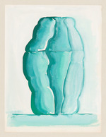 Hockende, konzentriert, nach rechts