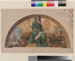 Kassel, Gemäldegalerie (Neue Galerie), Lünettenetwurf mit Italia vor Raffael