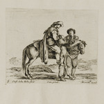 Mann zu Pferde im Gespräch mit einem stehenden Mann