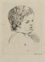 Kinderkopf, nach rechts gewandt