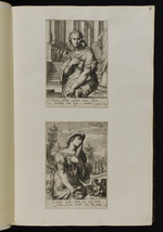 23 | 3. la Femme surprise en adultère ... / 4 la Cananéenne (Matth. XV, 27.28.) avec 2 vers: / Se similem – nocte dieque suum | ___,,___ / ___,,___ [J. Sanredam sc. R. de. Baudous exc.]