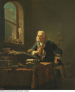 Ein Gelehrter vor seinem Pult