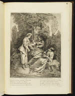 Zwei Frauen und zwei Männer in einem Garten