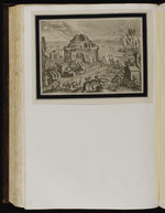 Küstenlandschaft mit Ruine eines Rundtempels