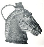 Salbgefäß in Pferdekopfform