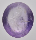 Rechte Hand hält Füllhorn, zwei Ähren