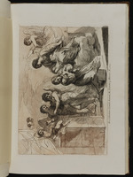 Maria erscheint einer Heiligen, die das Chirstuskind hält, daneben einige Engel