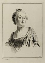 Büste einer jungen Frau mit Perlenkette