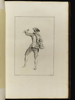 Tanzender Mezzetino in Rückansicht