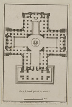 Grundriss der neuen Kirche Ste. Genevieve