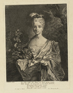 Junge Frau, Rosen in ihrem Tuch haltend