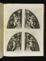 Vier Putti mit Leuchtern