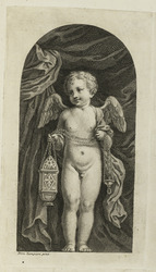 Stehender Putto mit Weihrauchfass