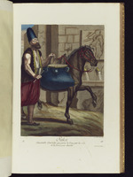 Saka, wohltätiger Derwisch, der Wasser durch die Stadt trägt und verteilt