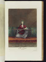 Stickendes türkisches Mädchen