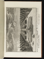 Prospect des grossen Canals mit dem Wasserfall aus einem gemachten Felsen