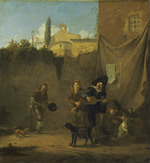 Quacksalber in einem Hof