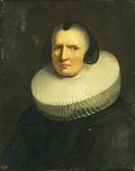 Brustbildnis einer Frau mit Faltenkragen