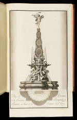 Plan für die Fontäne auf der Place Royale in Nancy