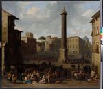 Die Piazza Colonna in Rom