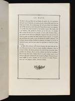 Text zum Stich "Das Bad", mit Vignette