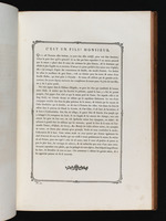 Text zum Stich "Es ist ein Sohn, mein Herr!", mit Vignette