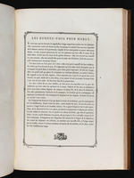 Text zum Stich "Das Treffen in Marly", mit Vignette