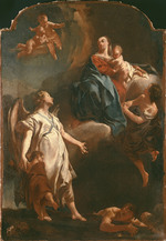 Die Madonna erscheint dem Schutzengel (Gegenstück zu GK 859)