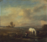 Feldarbeiter bei der Mittagsrast