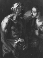 Hiob wird von seinem Weib verspottet (Gegenstück zu GK 530)