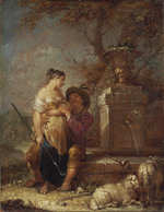 Schäferpaar am Brunnen