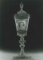 Deckelpokal "Ewald" mit Brustbild Kaiser Friedrich III.