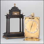 Präzisionsuhr mit Kreuzschlaghemmung und Federremontoire