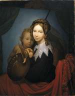 Kurprinzessin Auguste die Sixtinische Madonna kopierend