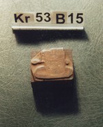 Kupferdruckplatte für Hochdruck; Motiv: Eismaschine